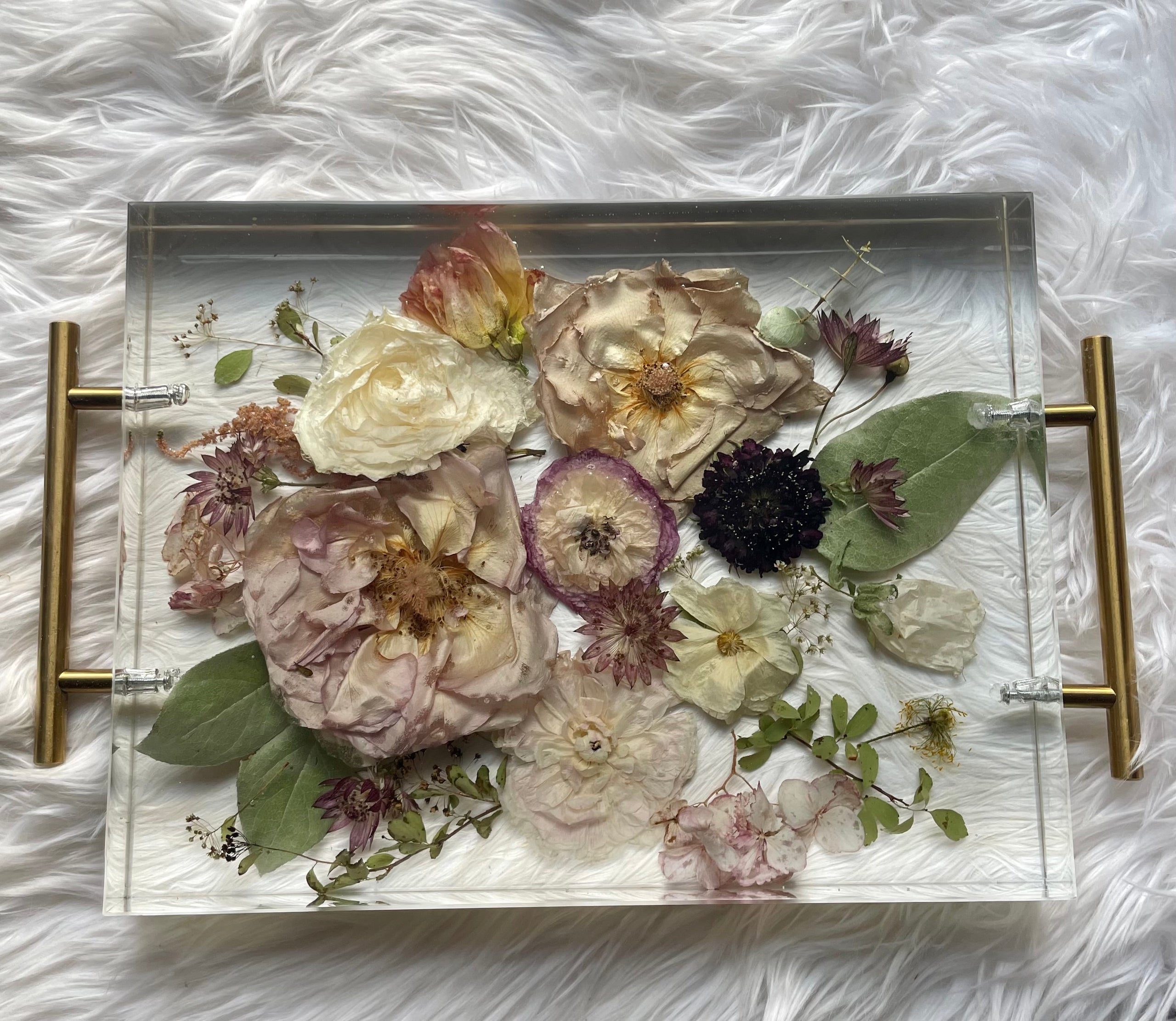 Bouquet Preservation,wedding Flower Resin Tray,custom Resin Tray